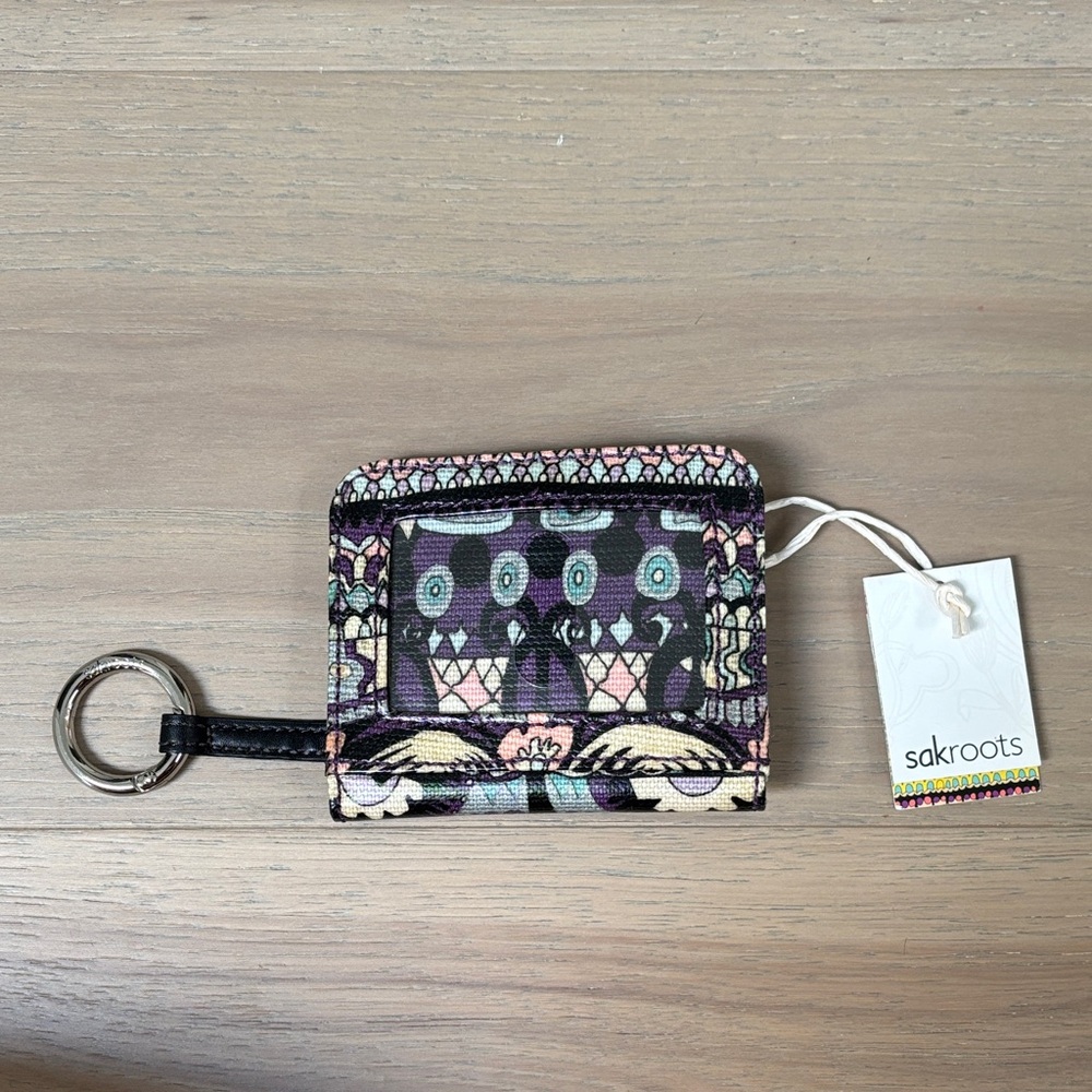 Sakroots Purple Patterned Wallet & Key/Card Holder (NWT)